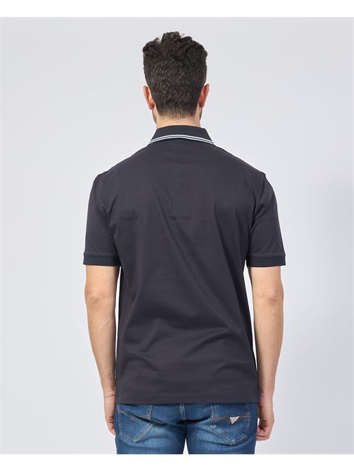 Armani Exchange men's polo shirt with striped collar ARMANI EXCHANGE | XM000466-AF10337UB101